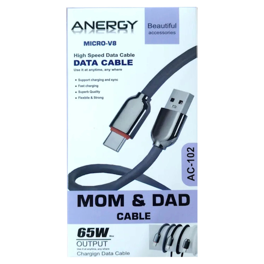 ANERGY MICRO-V8 (High Speed Data Cable)