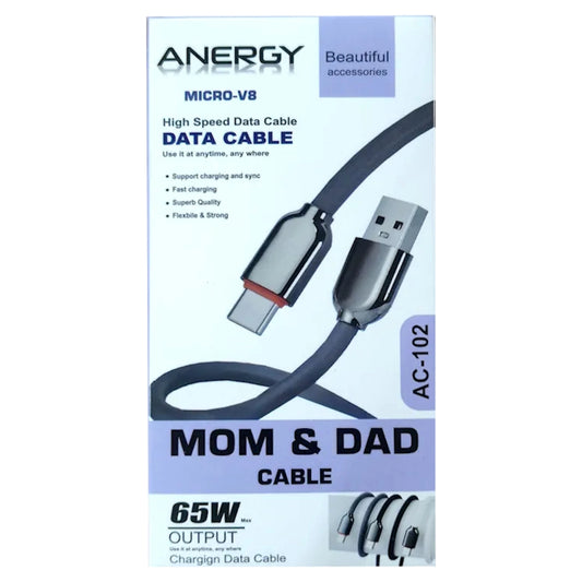 Anergy Data Cable AC-102 Micro-V8 65W
