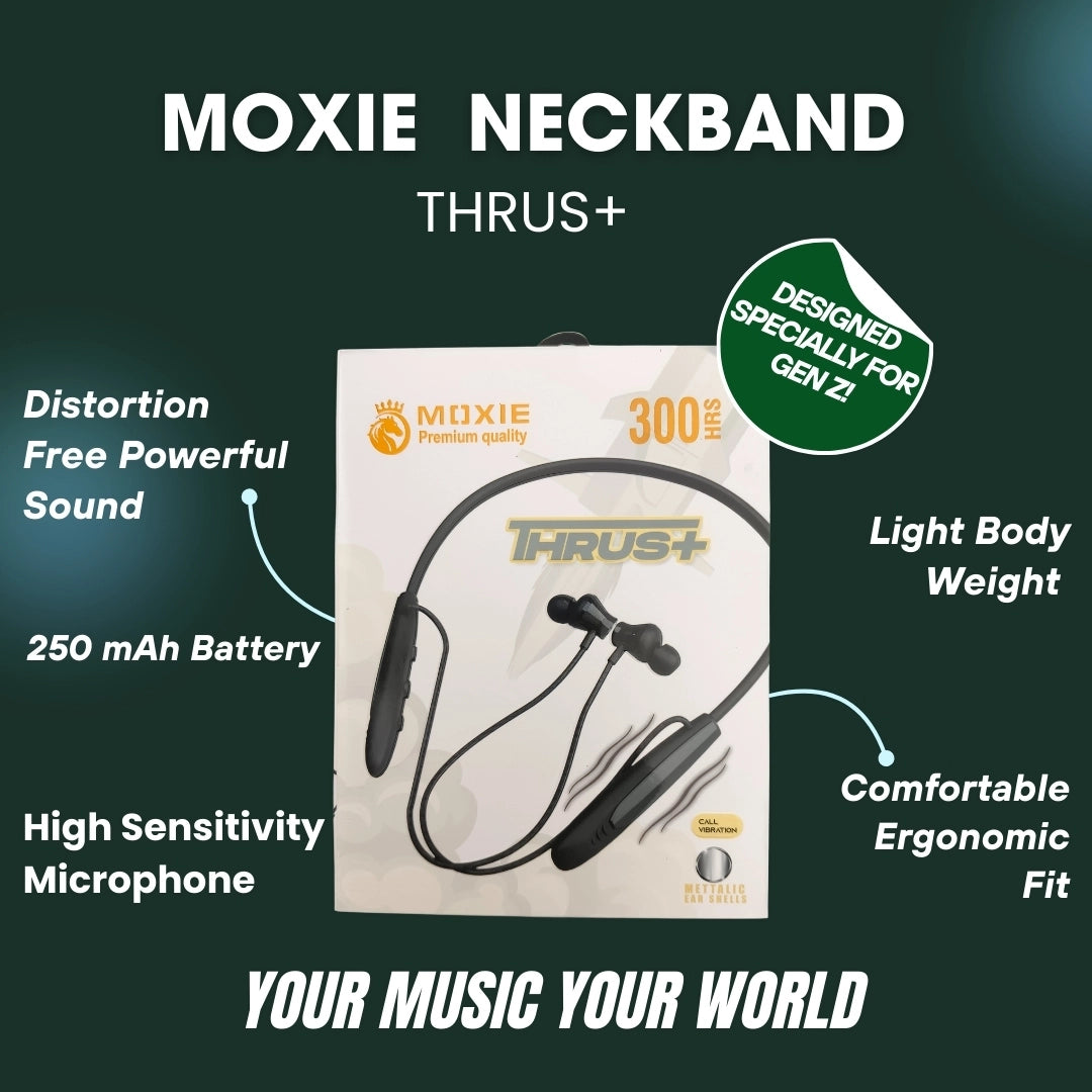 Moxie Thrus+ Neckband Blue tooth