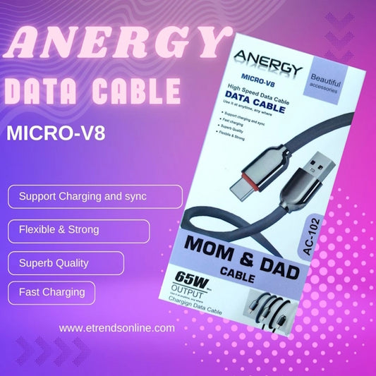 ANERGY MICRO-V8 (High Speed Data Cable)