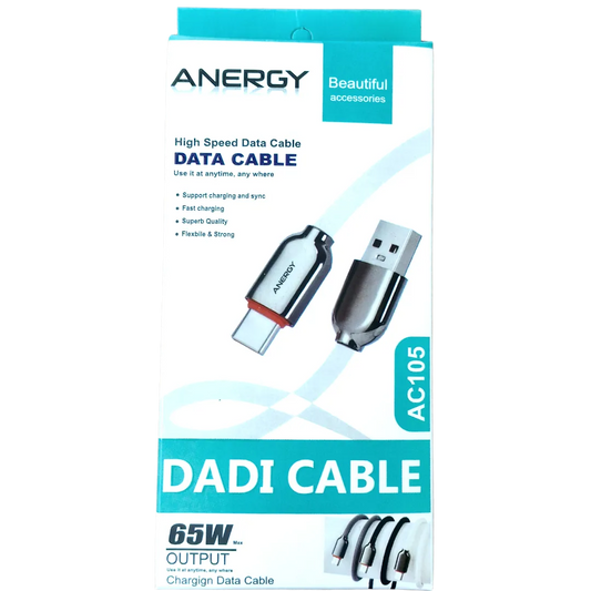 Anergy Data Cable AC-105 Type-C 65W
