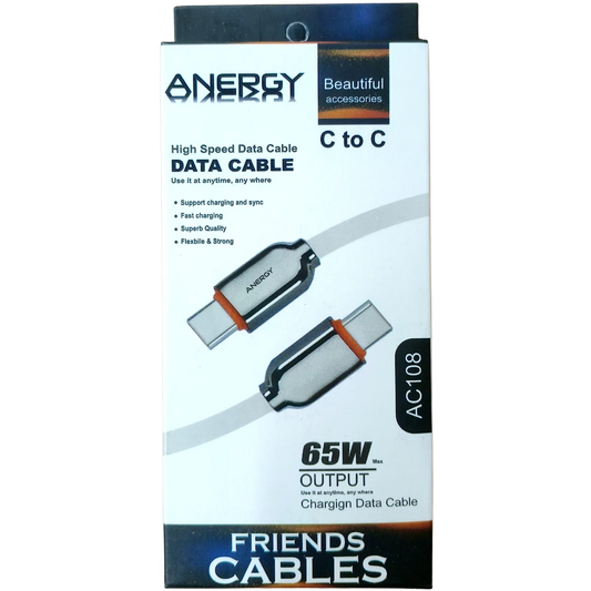 Anergy Data Cable AC-108 Type-C2C 65W