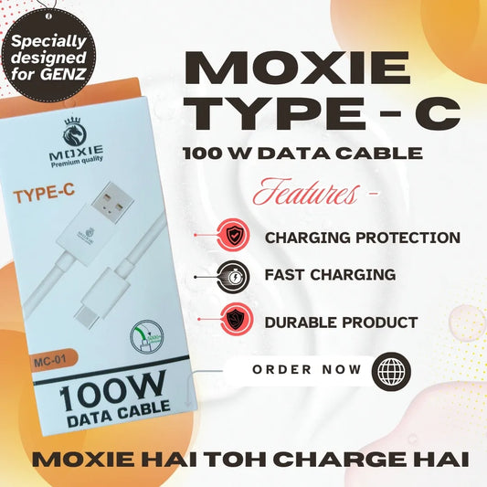 Moxie Data Cable MC-01 Type C 100W